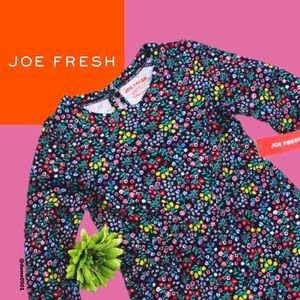 NWT Joe Fresh Ruffle Floral All Over Print Dress